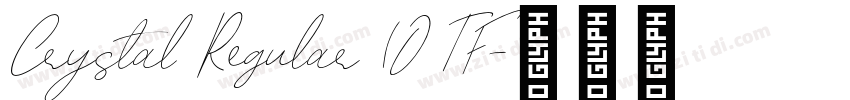 Crystal Regular (OTF字体转换